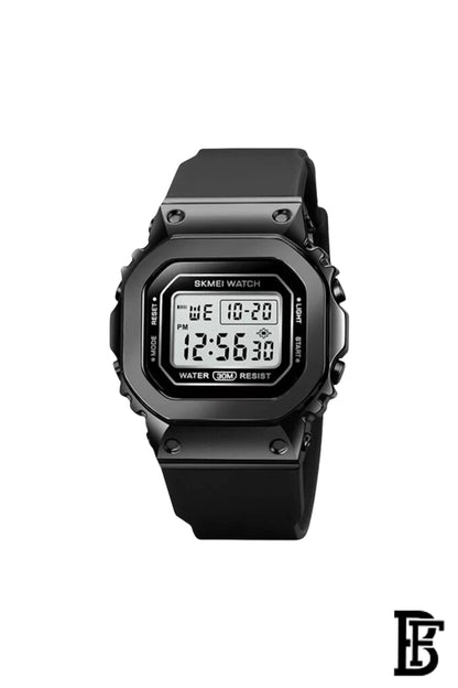 SKMEI Men's Women's Luxury Steel Small Dial Watch Black SKMEI 1796 Water and Shock Resistant for Women image 0