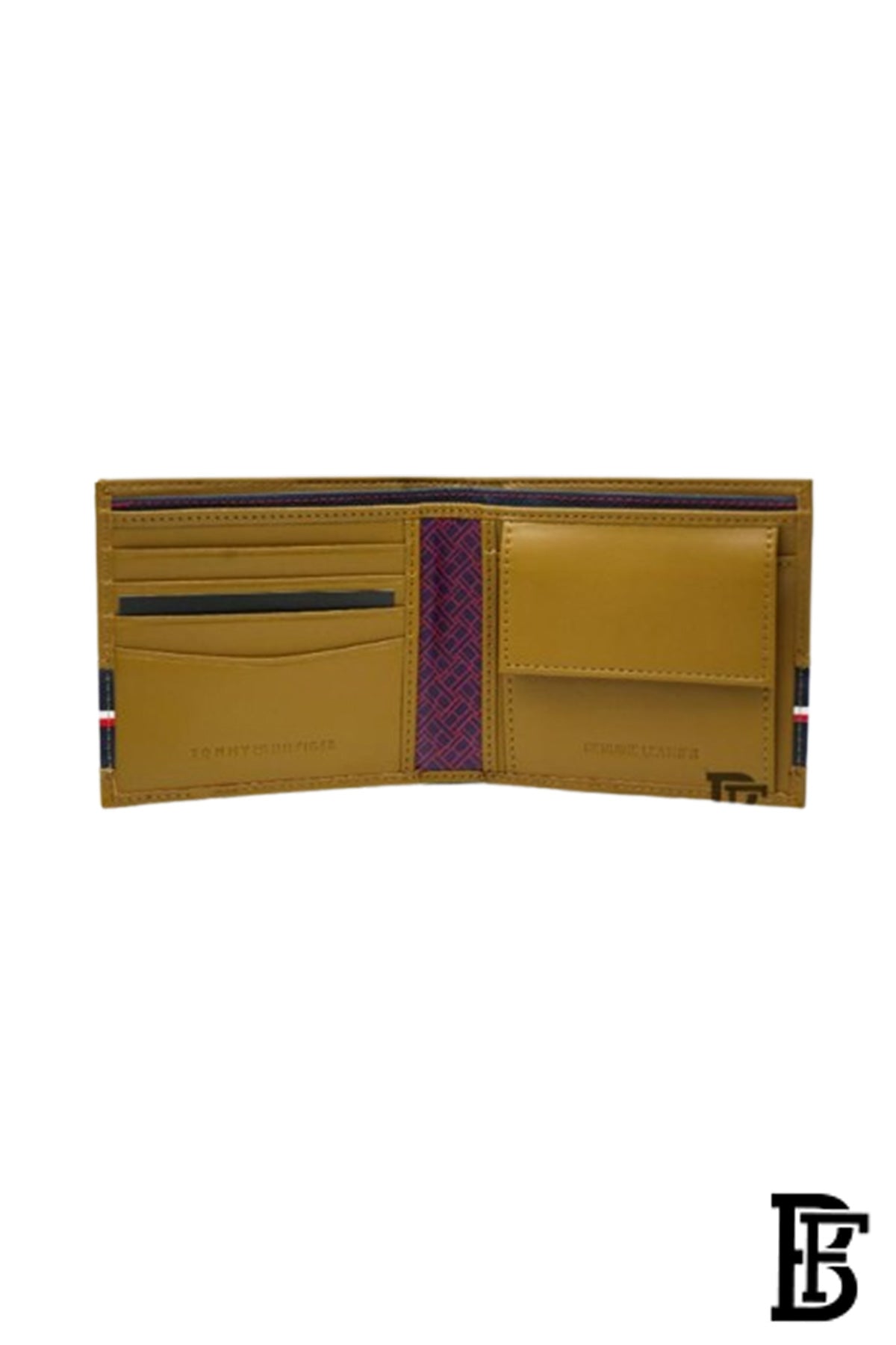 Tommy Hilfiger Rewey Men Leather Global Coin Wallet - Olive image 4
