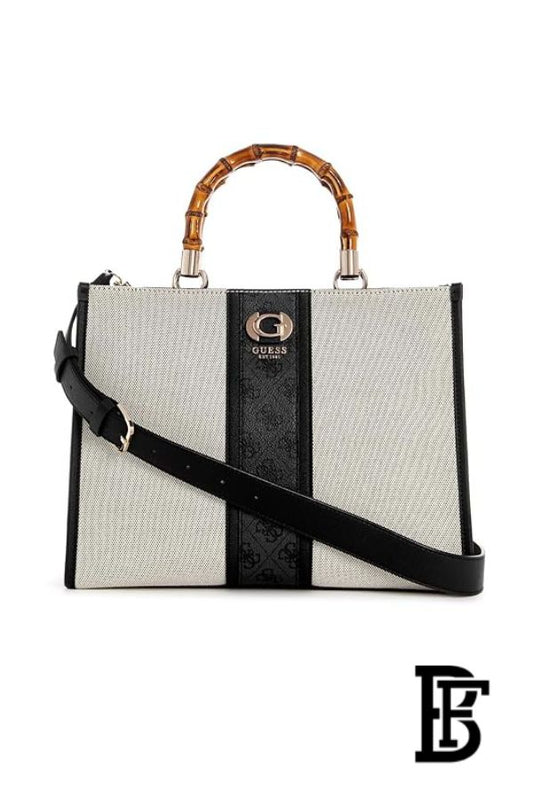 Guess Women’s Solid Handheld Tote Bag – Cotton Daily Tote (AG933722) image 0