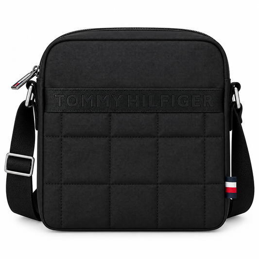 TOMMY HILFIGER BLACK MEN CROSSBAG