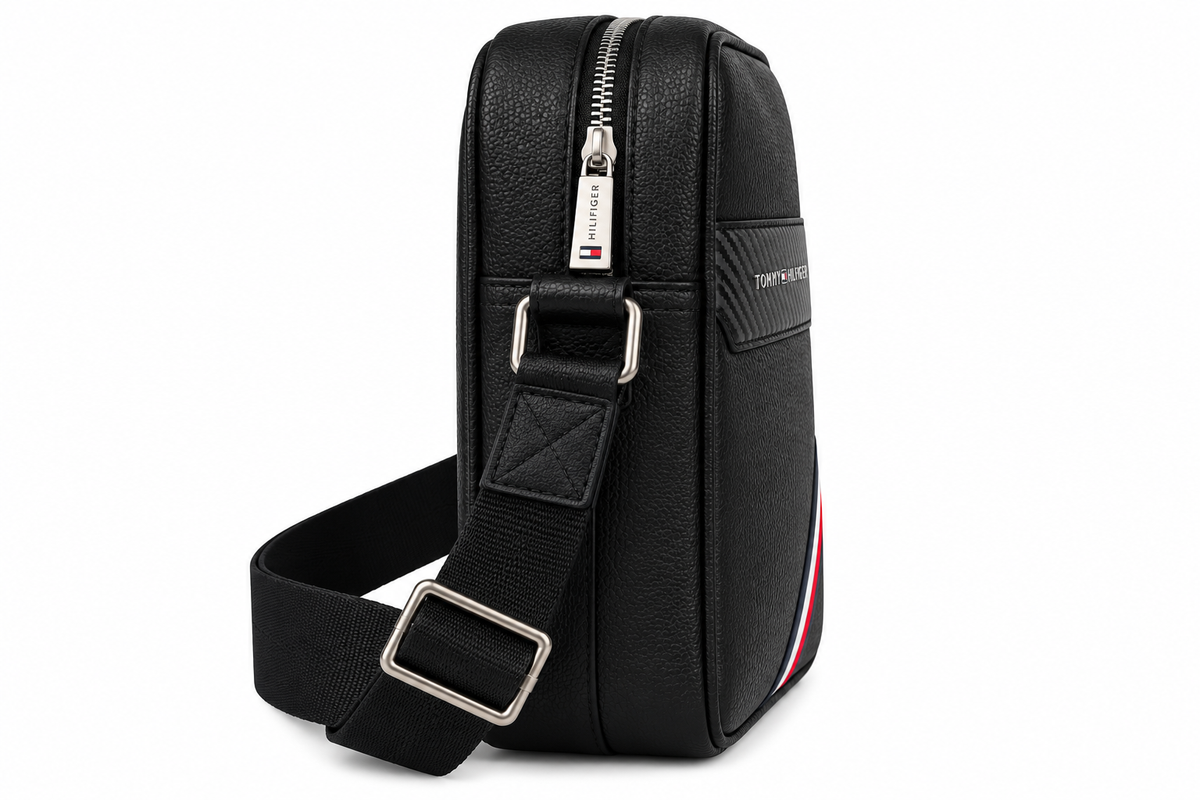 TOMMY HILFIGER BLACK MEN CROSSBODY BAG