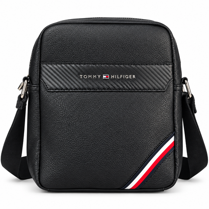 TOMMY HILFIGER BLACK MEN CROSSBODY BAG