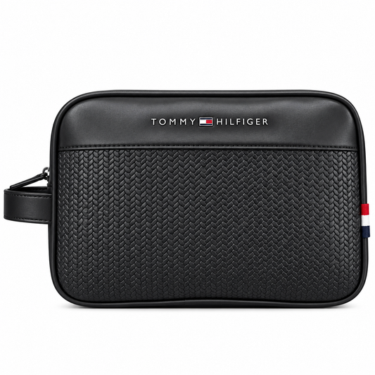 TOMMY HILFIGER MEN BLACK HANDBAG