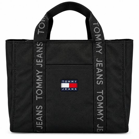 TOMMY HILFIGER UNISEX BLACK HANDBAG