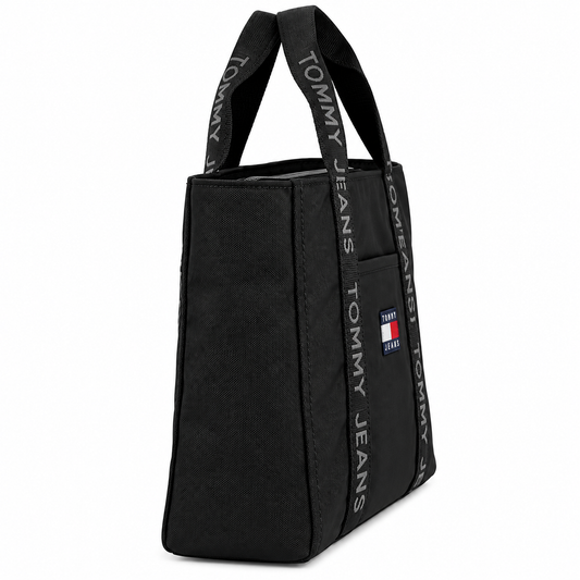 TOMMY HILFIGER UNISEX BLACK HANDBAG