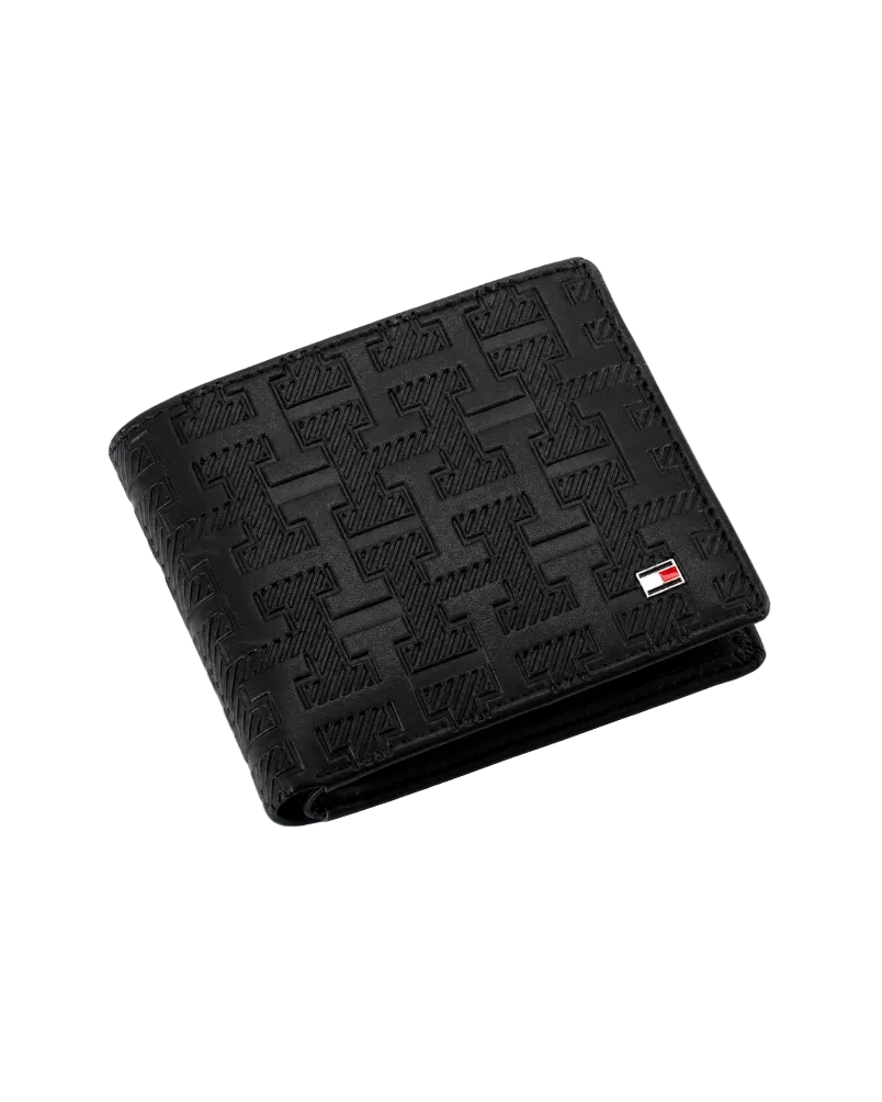 Black Leather Wallet By TOMMY.
