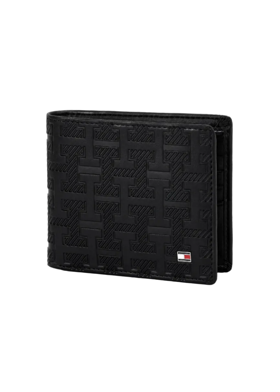 Black Leather Wallet By TOMMY.