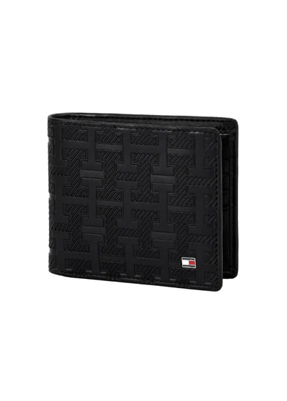 Black Leather Wallet By TOMMY.