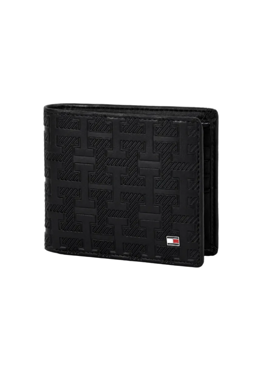 Black Leather Wallet By TOMMY.