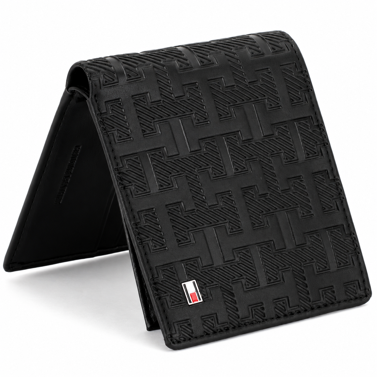 Black Leather Wallet By TOMMY.