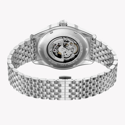 Emporio Armani Men's Watch AR60095 – Silver Dial Automatic & Stainless Steel Strap 43mm
