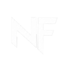 A circular white logo with the text 'NILE FASHION' around the border and a large 'NF' monogram in the center, on a white background.