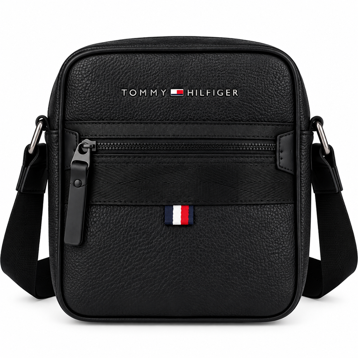 TOMMY HILFIGER BLACK MEN CROSSBODY BAG