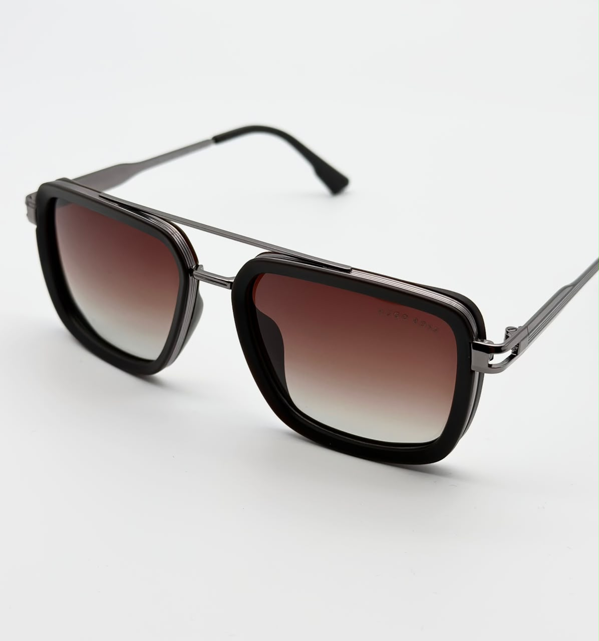 Men’s Square Polarized Sunglasses – UV Protection – Model [25014BR]