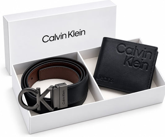 CALVIN KLEIN Wallet & Belt Set