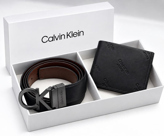 CALVIN KLEIN Wallet & Belt Set