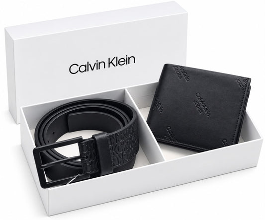 CALVIN KLEIN Wallet & Belt Set