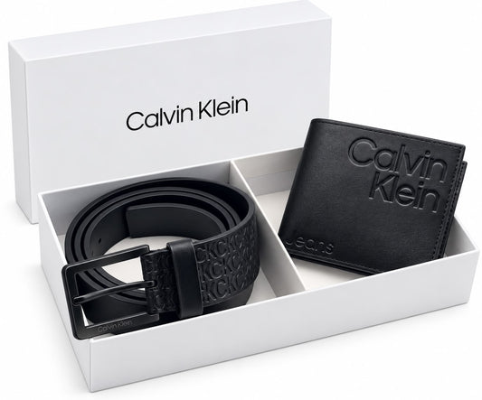 CALVIN KLEIN Wallet & Belt Set