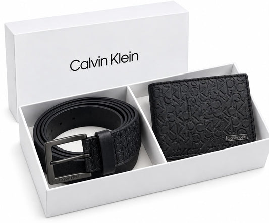 CALVIN KLEIN Wallet & Belt Set