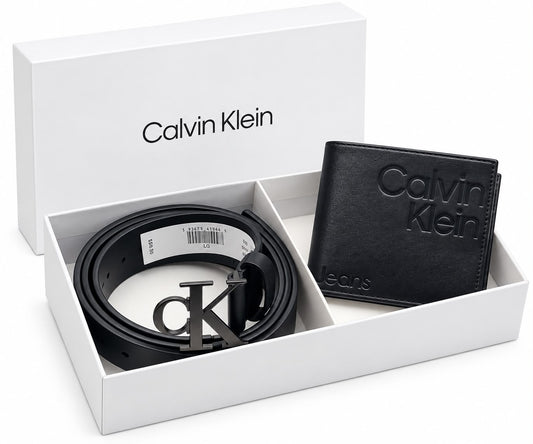 CALVIN KLEIN Wallet & Belt Set