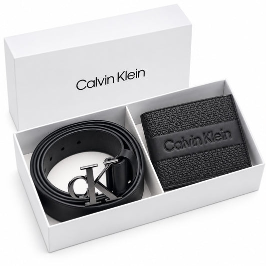 CALVIN KLEIN Wallet & Belt Set