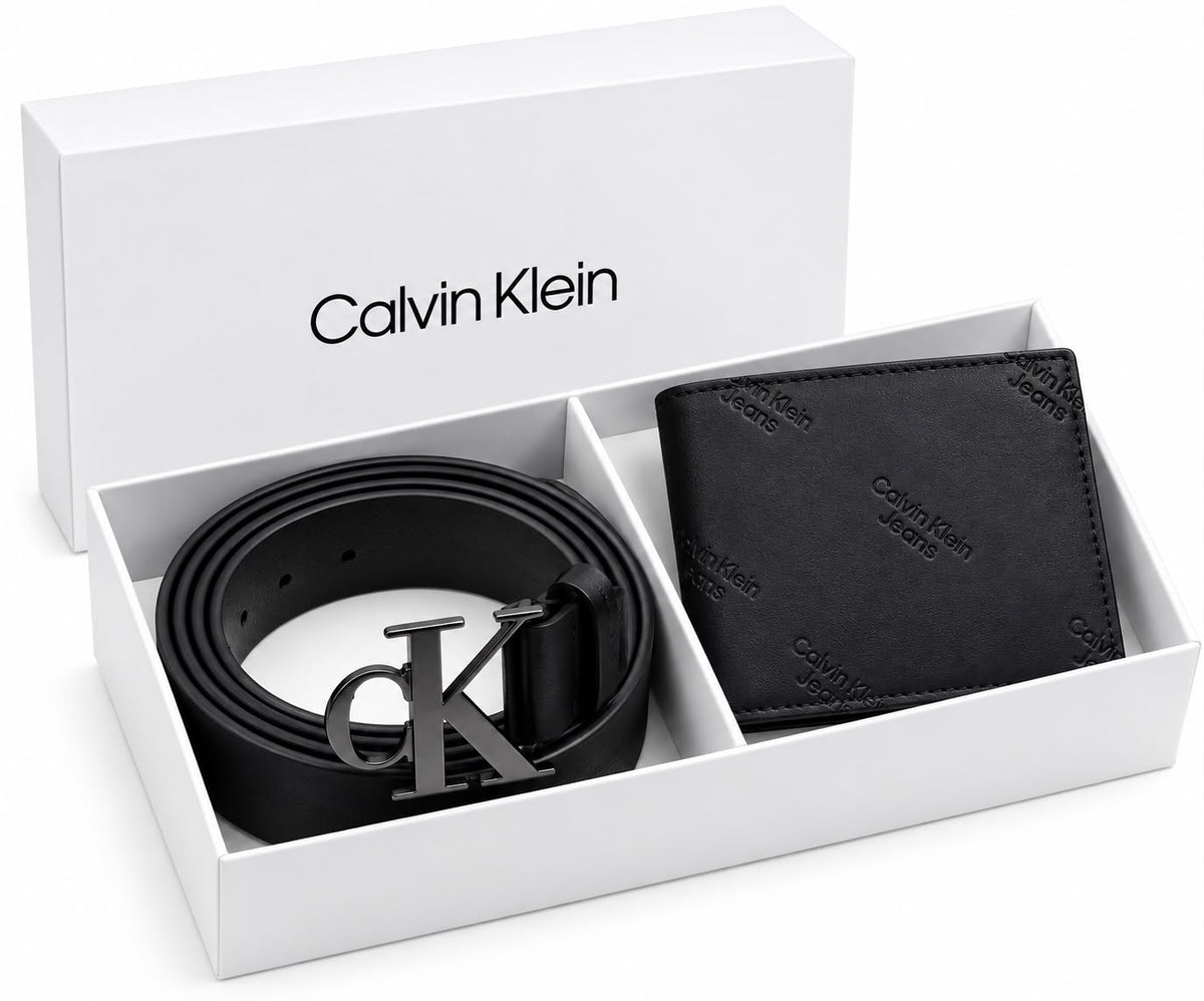 CALVIN KLEIN Wallet & Belt Set