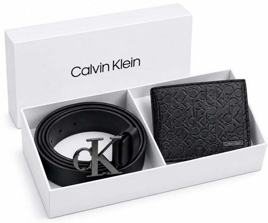 CALVIN KLEIN Wallet & Belt Set
