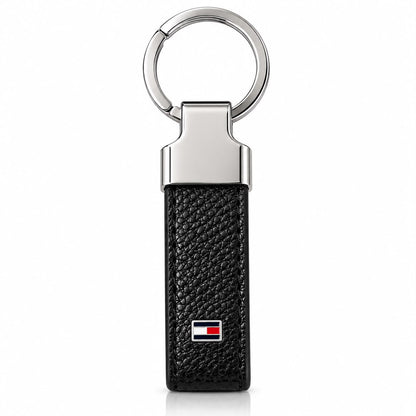 TOMMY GENUINE LEATHER SET WALLET, CH & CHAIN