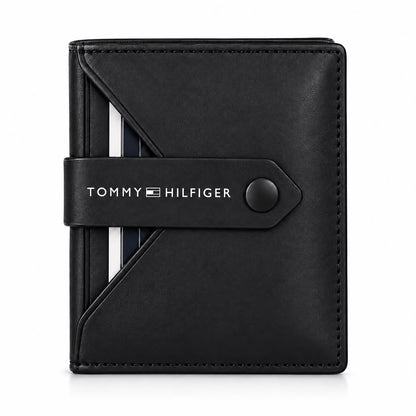 TOMMY GENUINE LEATHER SET BELT & WALLET