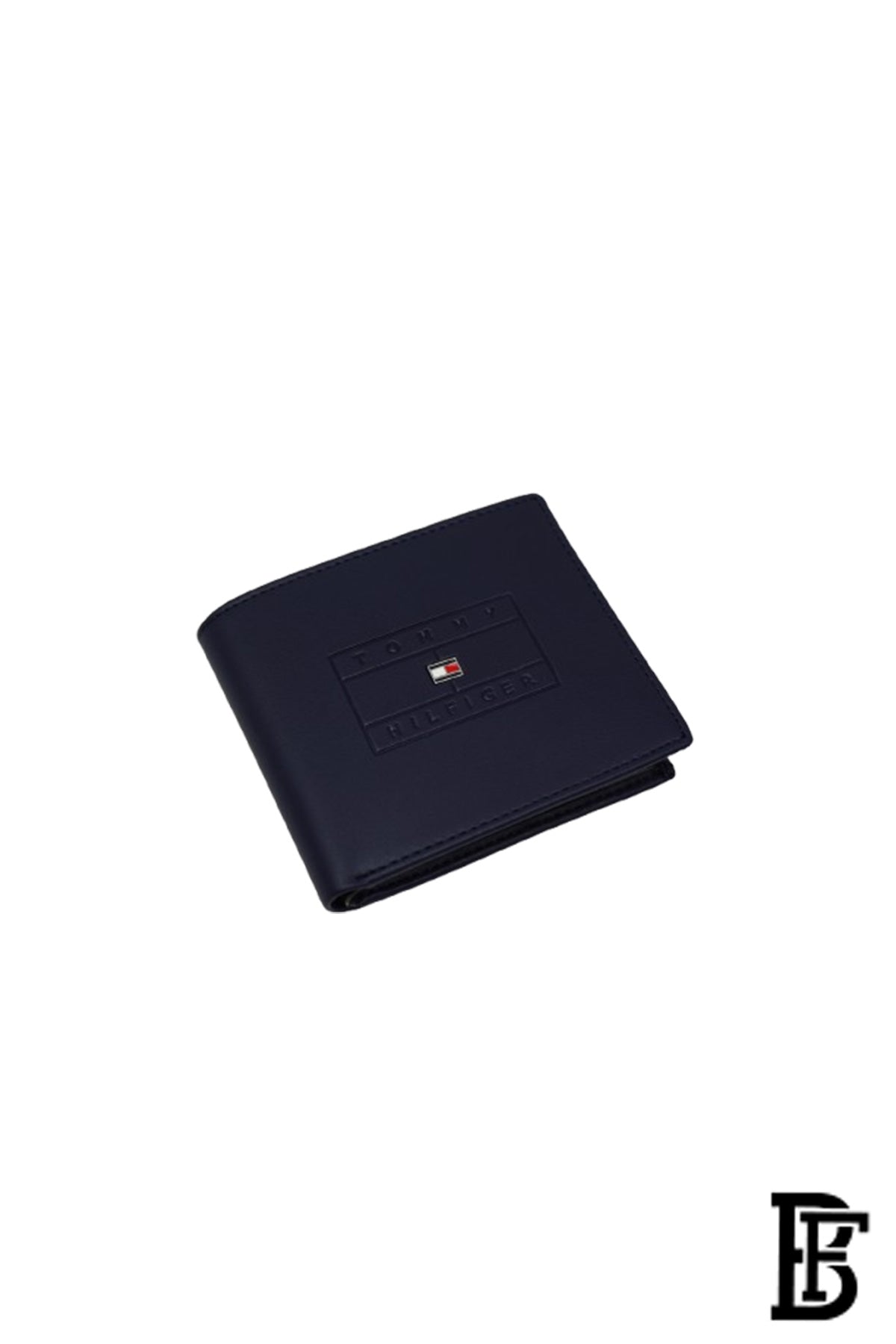 Tommy Hilfiger Wallet is a one to face solid style covered in light/BLUE-leather image 4