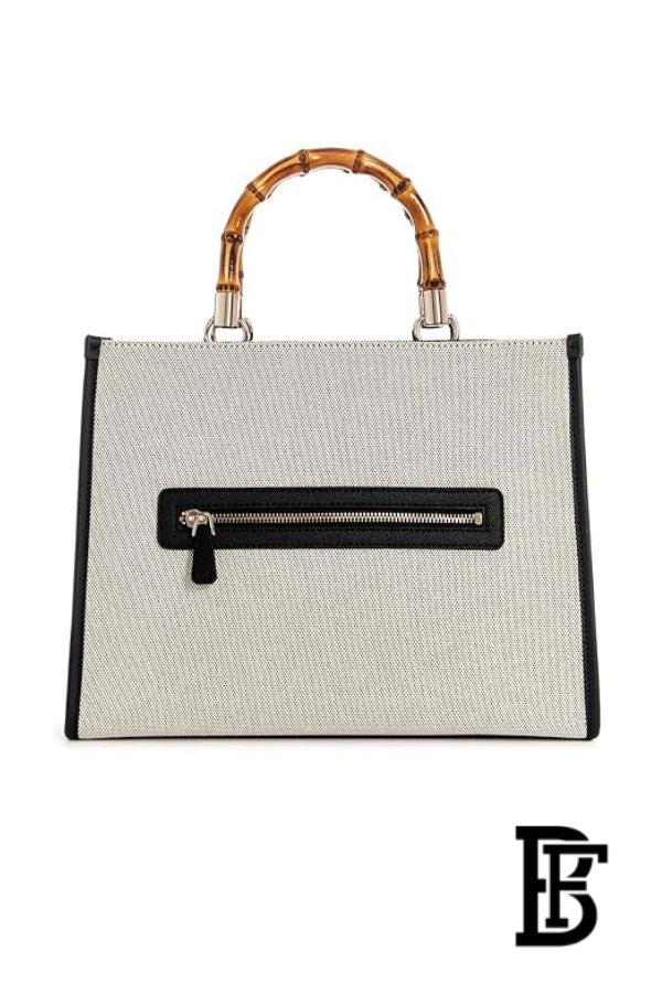 Guess Women’s Solid Handheld Tote Bag – Cotton Daily Tote (AG933722) image 2
