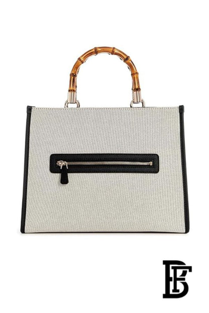 Guess Women’s Solid Handheld Tote Bag – Cotton Daily Tote (AG933722) image 2