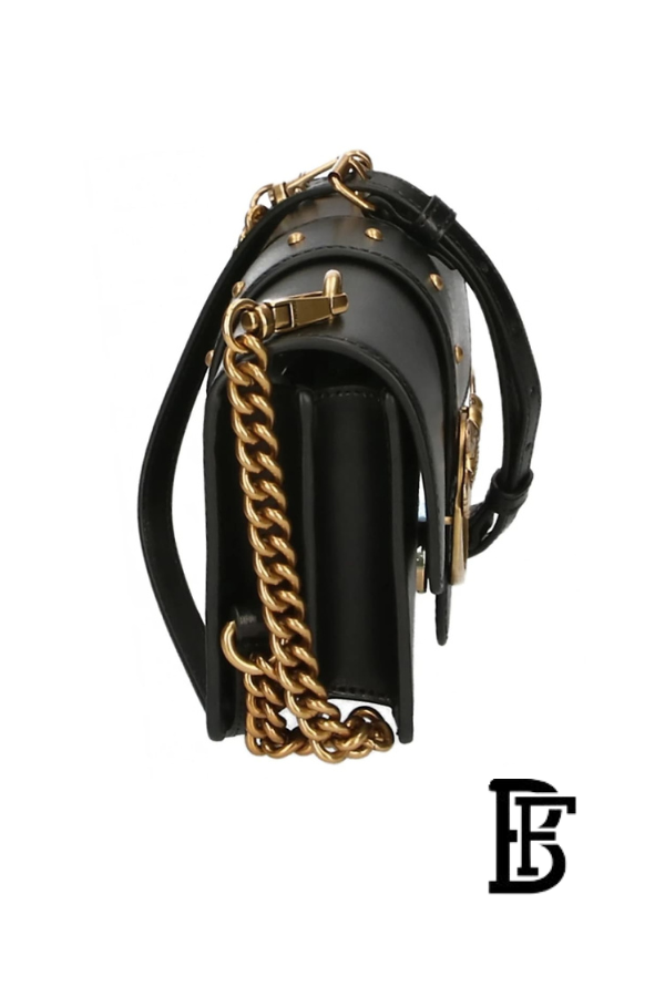 Pinko  Black Leather Women Handbag 100053 A0F1 Z99Q – Elegant Everyday Shoulder Bag image 6