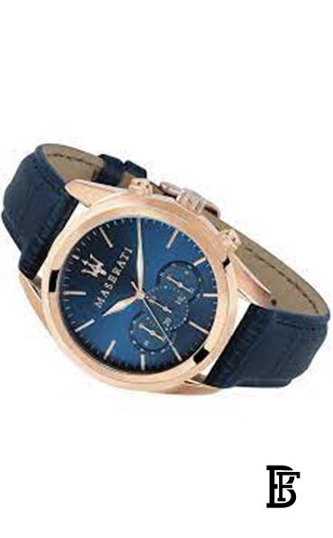 MASERATI Men's Leather Analog Watch R8871612015 image 3