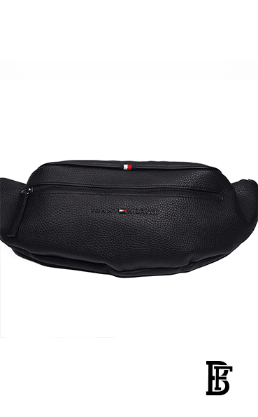Tommy Hilfiger Leather Spirit Waist Belt Black Bag Men image 0