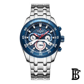 NAVIFORCE Round-Shaped case with Stainless Steel Strap Analog WatchNF9222 image 0