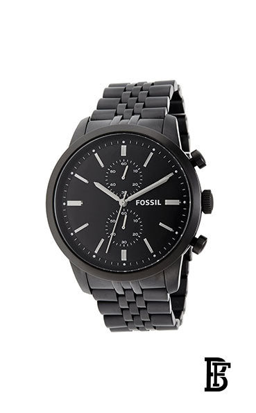 FOSSIL Women's Stainless Steel Analog Quartz Watch FS4787 - 48 mm - Black + Gift perfume tester 30 ml image 2