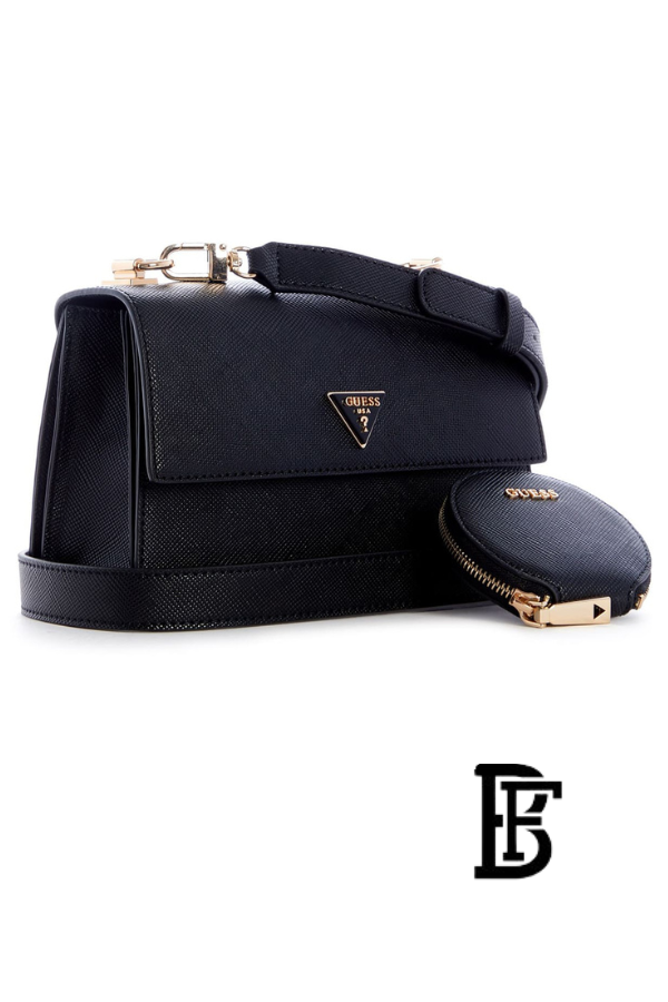 Guess Black Women Shoulder Bag Hwevg873719 Bla  – Elegant Everyday Shoulder Bag image 4