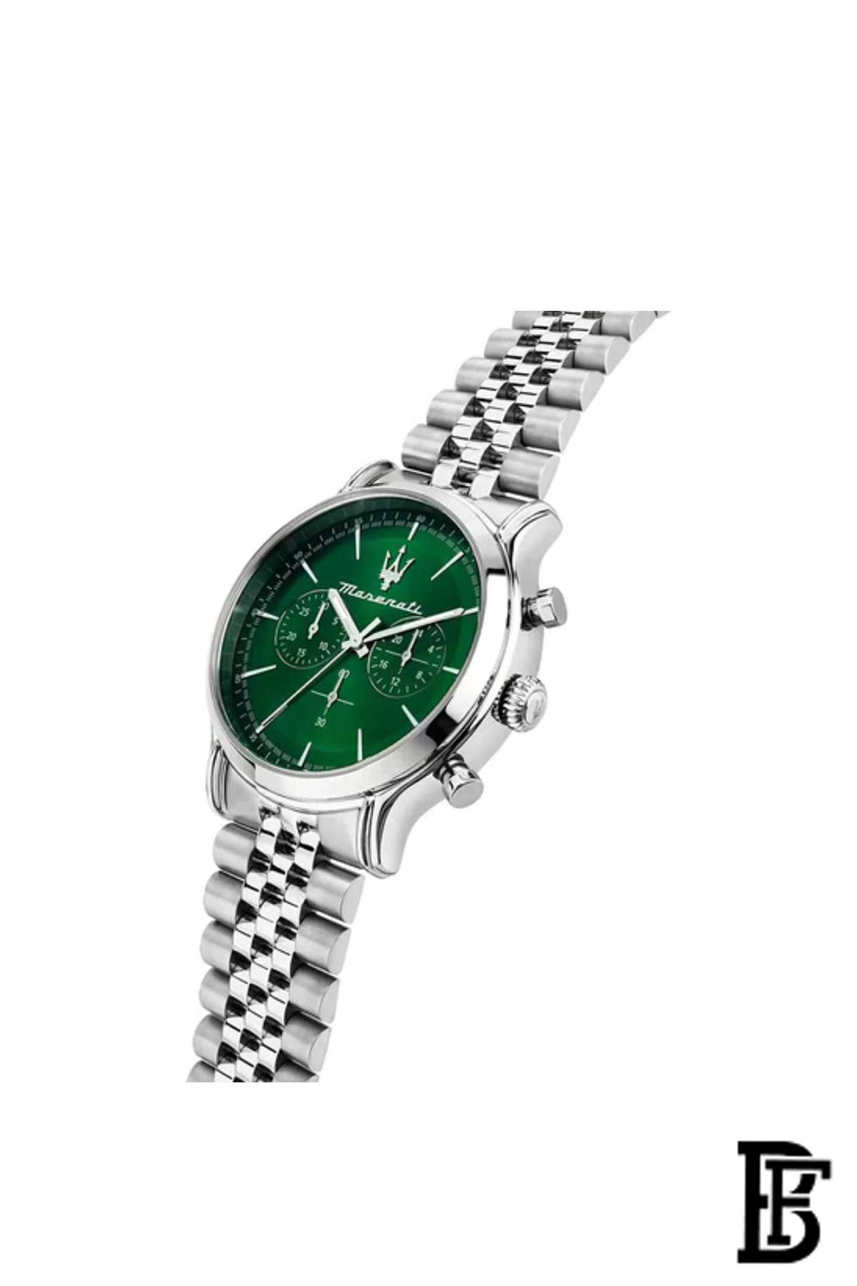 Maserati Epoca Chronograph Stainless Steel Silvery / Green image 2