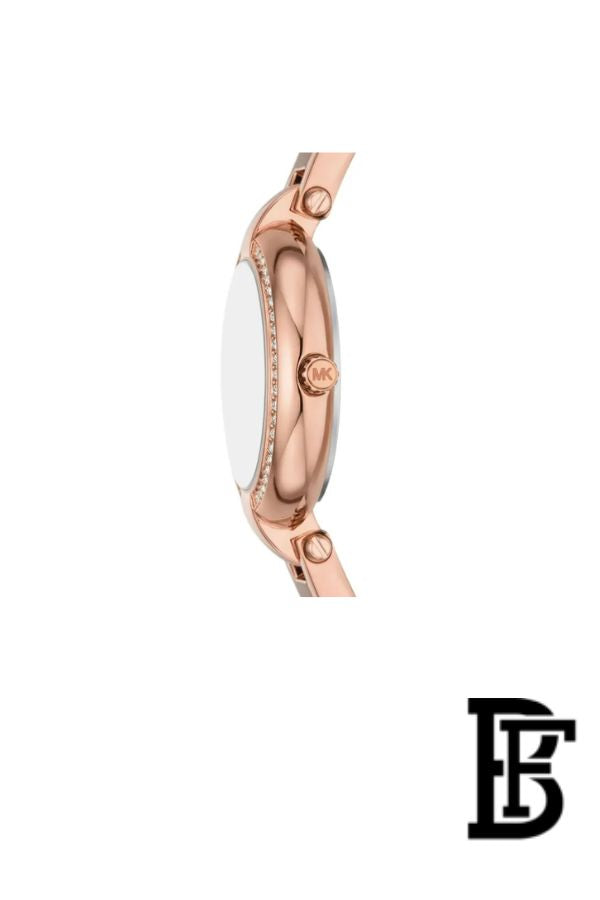 Michael Kors Mini Laney Women's Watch MKO1111 – Silver Dial & Rose Gold Stainless Steel Strap image 3