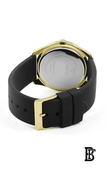 GUESS Women's Gold Dial Leather Band Watch - W0911L3 image 3