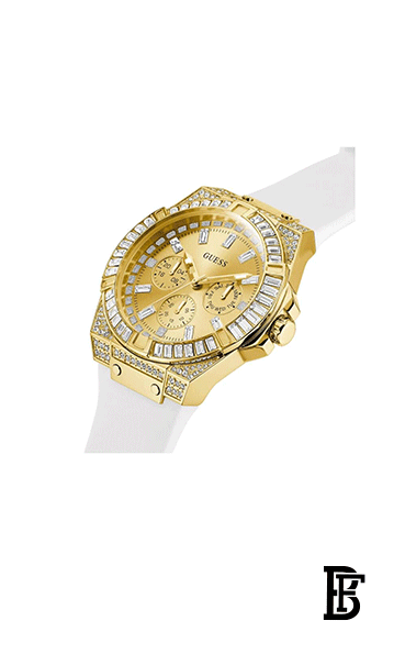 Guess Baguette Women's Gold and White Multifunction Watch - GW0208G3 image 2