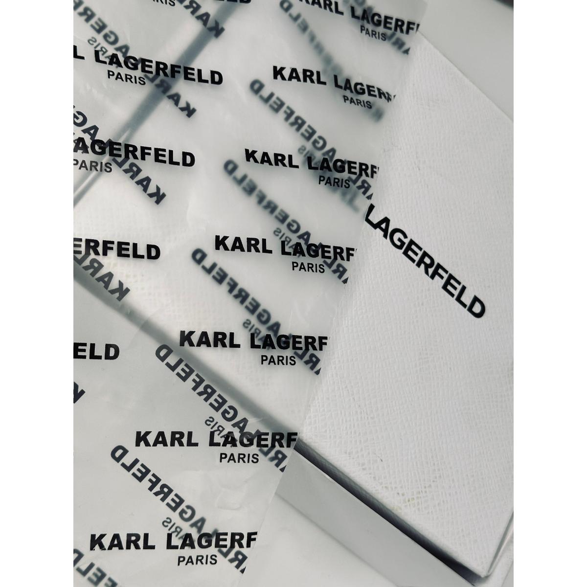 Karl Lagerfeld Women's Taupe Leather Belt with Gold Buckle image 3