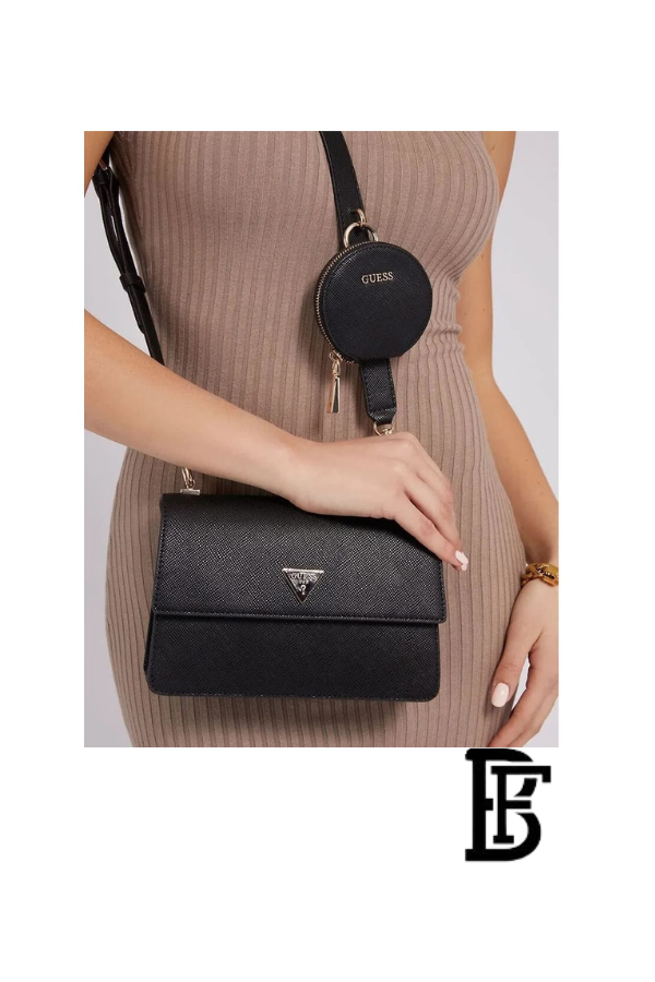 Guess Black Women Shoulder Bag Hwevg873719 Bla  – Elegant Everyday Shoulder Bag image 13