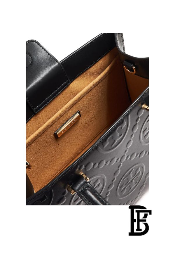 Tory Burch Black Leather Women Handbag 162013 001 – Elegant Everyday Shoulder Bag image 6