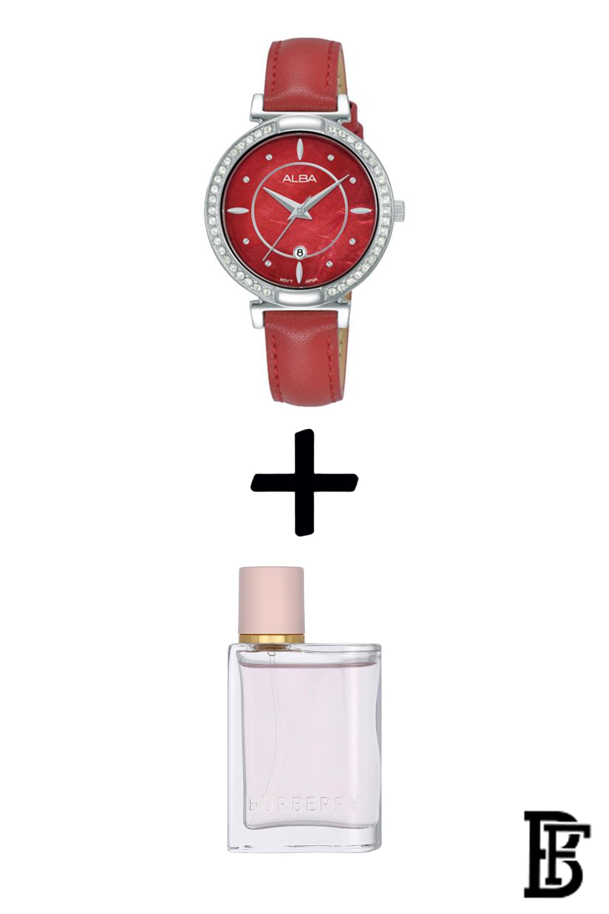 Alba AH7BG1X Women's Leather  Quartz Analog Wrist Watch   + Gift perfume tester 30 ml  Warranty from Elaraby Group image 1