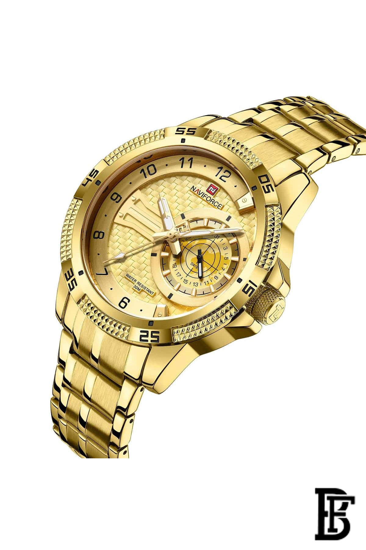 NAVIFORCE NF9206 G/G      MEN'S Stainless Steel Analog Wrist Watch image 2