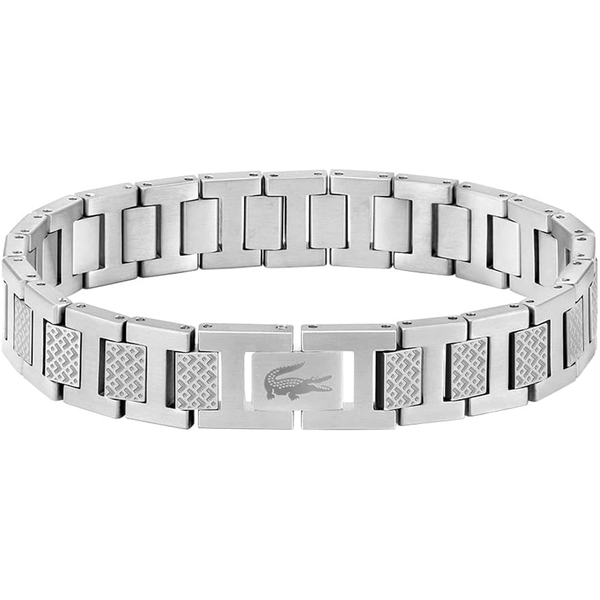 Lacoste Men's METROPOLE Collection Link Bracelet Embellished with Petit Piqué Pattern image 0