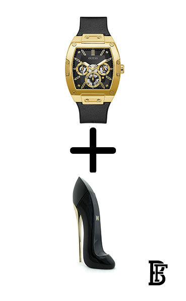 GUESS Gw0202G1 Women's Leather Analog Watch  + Gift perfume tester 30 ml image 1