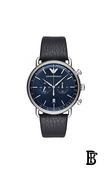 EMPORIO ARMANI Men's Avitor Chronograph Wrist Watch AR11105 + Gift perfume Tester 30 ml image 2